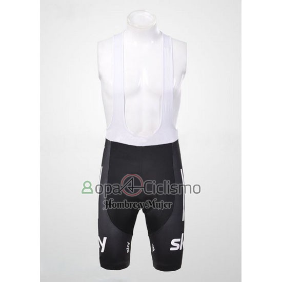Sky Ropa Ciclismo Culotte Corto 2012 Mangas Cortas Negro y Azul